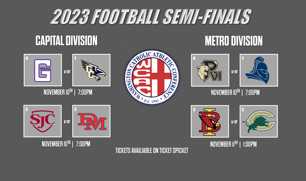 The 2023 Football Semi Finals are this Weekend - Click Here for Ticket Information