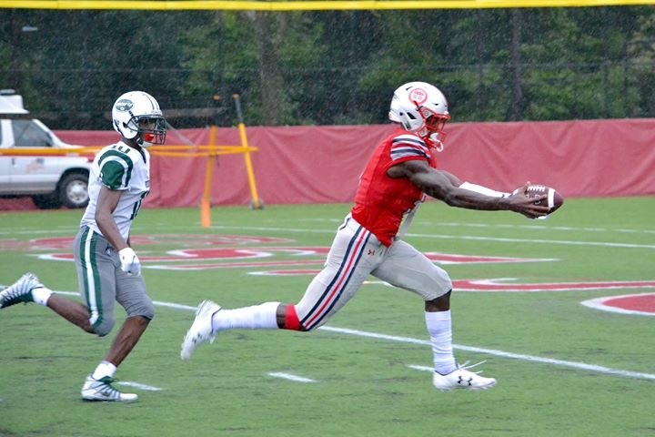 Cadet Wide Receiver Rakim Jarrett continues to shine in St. John's victory over Good Counsel.  (Picture from previous game)
