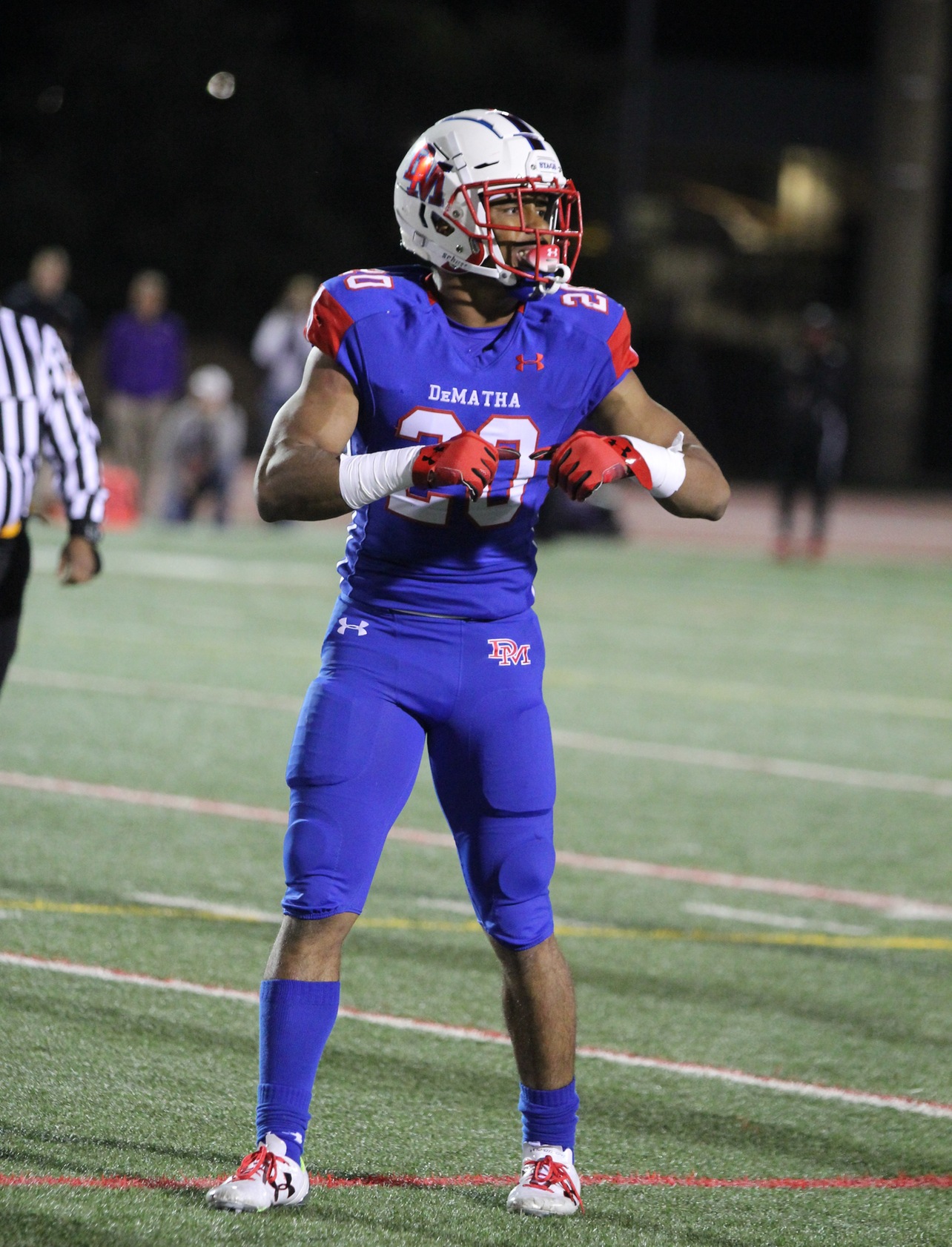 DeMatha Senior Nick Cross still thinking about where to play his College Football.  (PHOTO BY: Ed King)