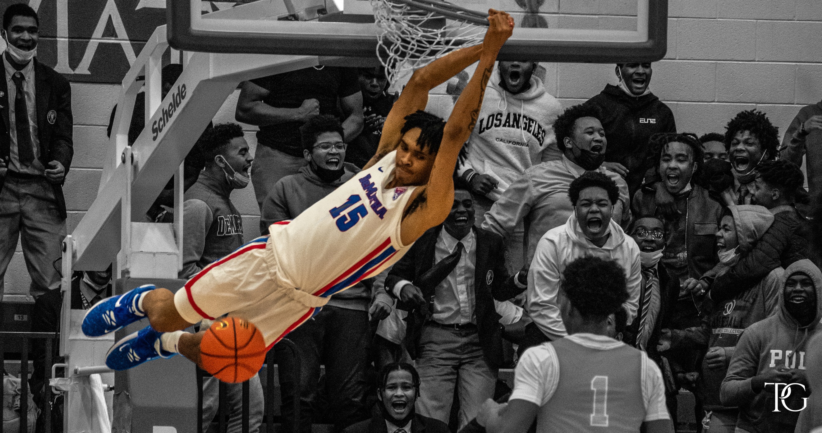 DeMatha Senior Terrell Ward one of many very talented players in the WCAC this year.  (PHOTO BY: The Photo Guy, Riley Mitchell)