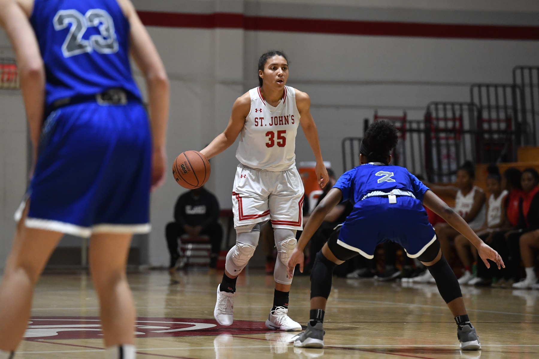 Sophomore Azzi Fudd (pictured in an earlier game) was kept in check, however still finished with 18 points in the win. (Photo from St. John's)