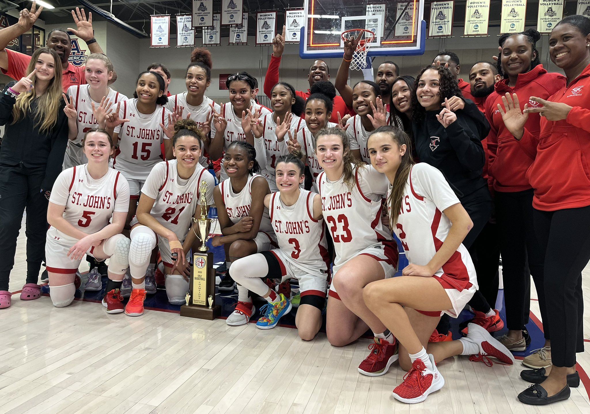 St. John's girls go Back to Back and win WCAC Championship