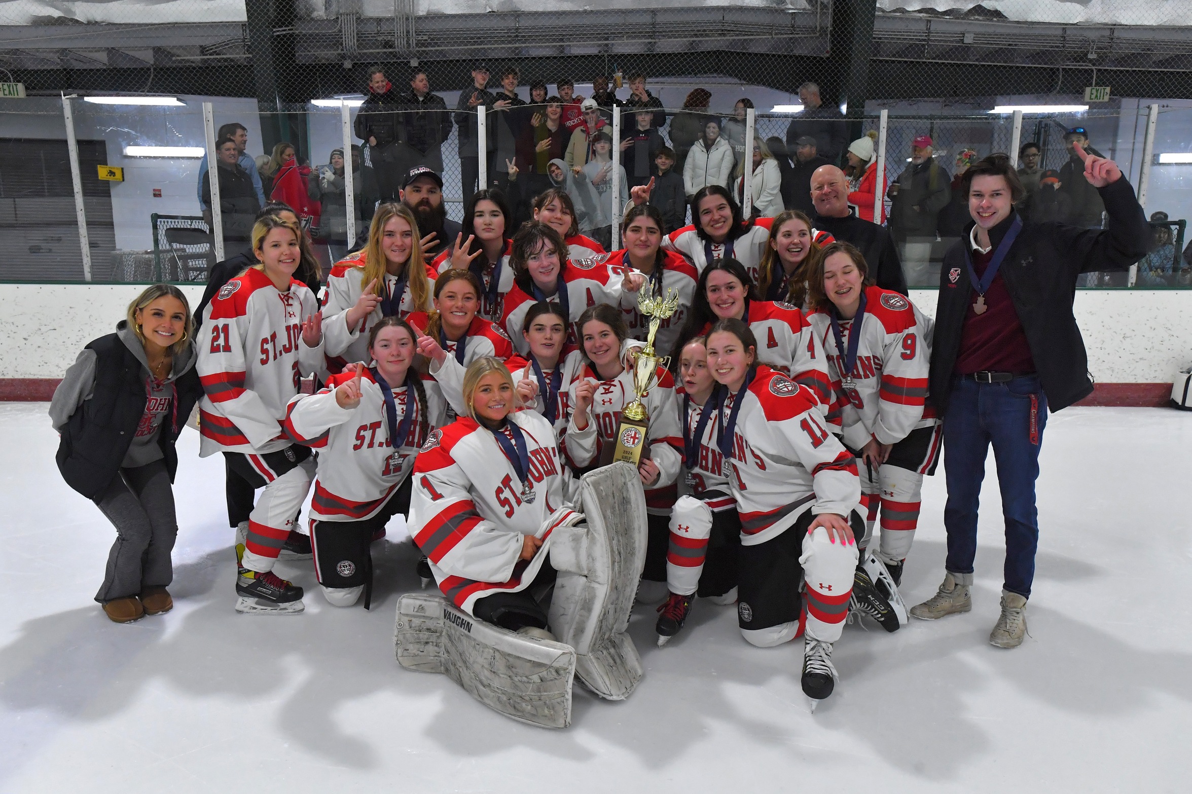 Girls Ice Hockey Champions - St. John's (Photo by Lawrence French)