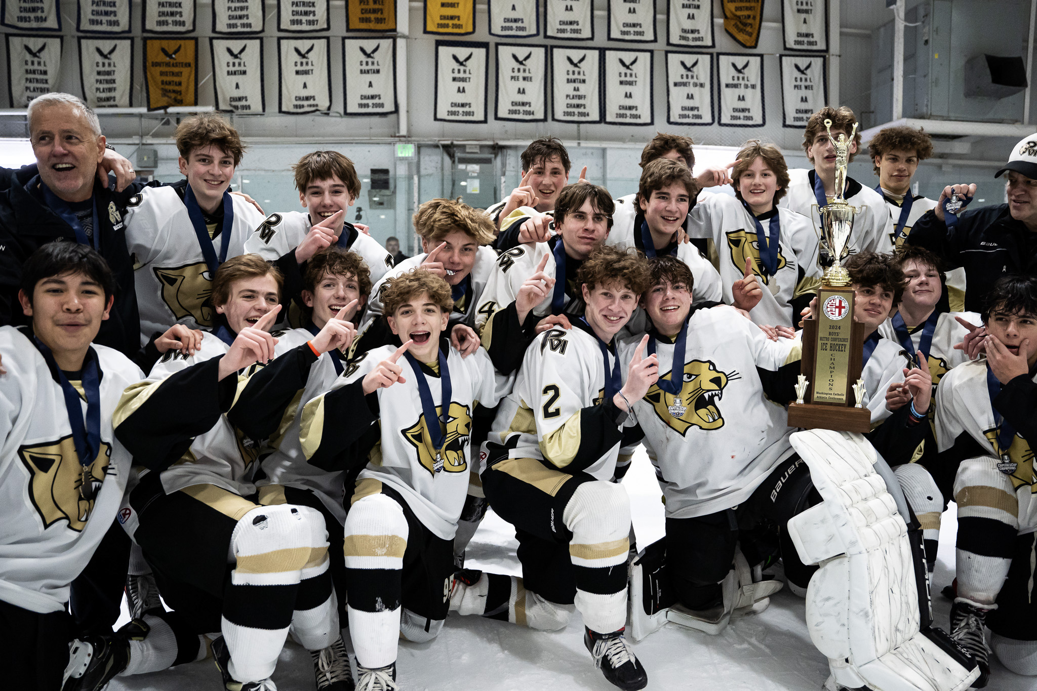 Paul VI Tops Good Counsel 4-2 to Capture Back to Back Ice Hockey Metro Championships