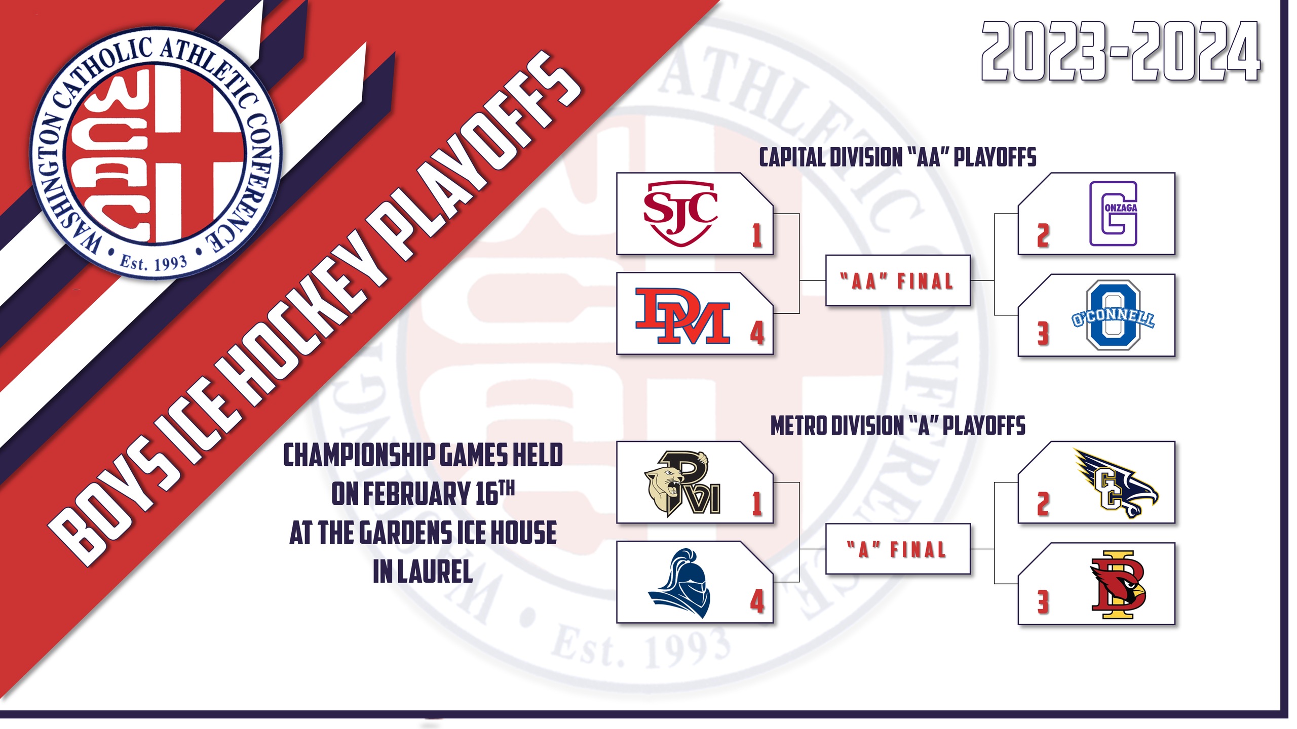 Boys Ice Hockey Playoffs are this week. Click here for Info