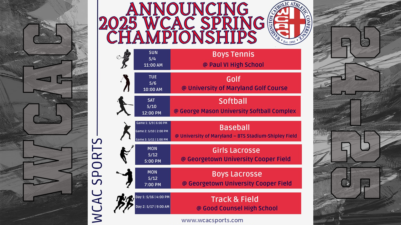 Here is Your WCAC Spring Championship Schedule