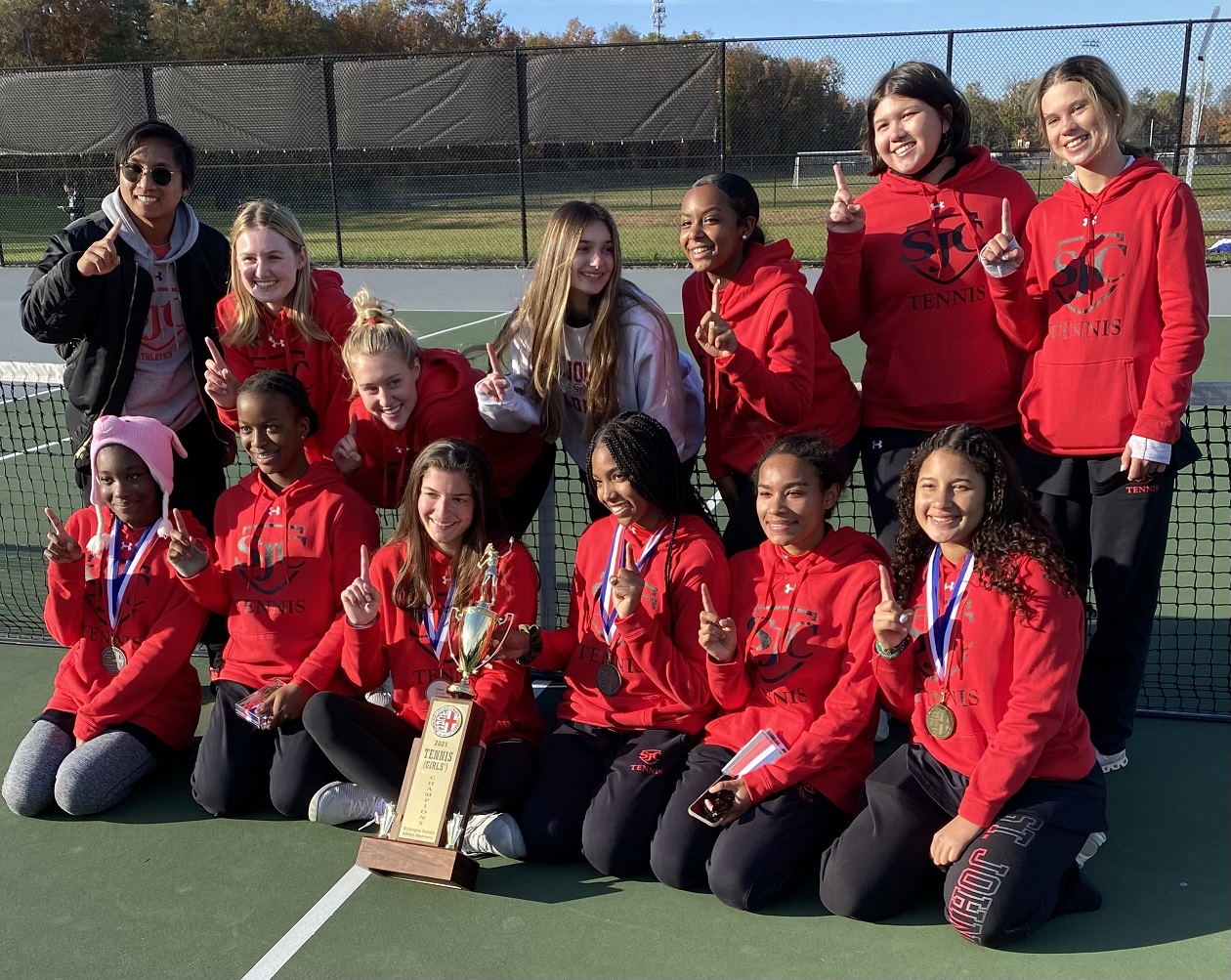 St. John&rsquo;s girls put it all together and end up with another WCAC tennis title