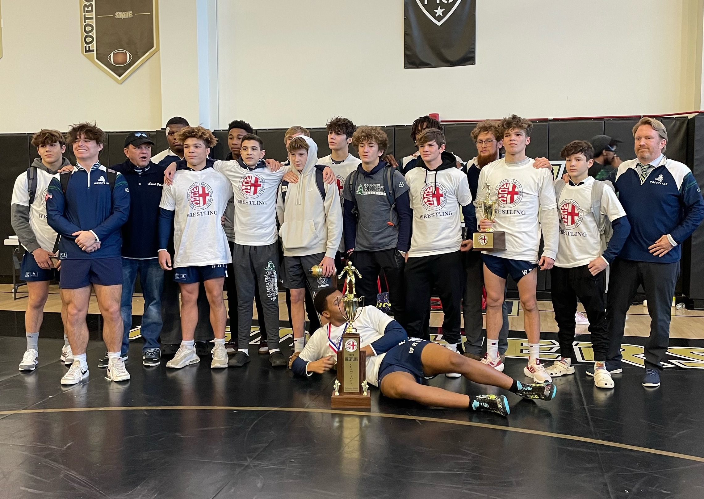 St. Mary’s Ryken dominates WCAC wrestling championships, beating field by more than 100 points