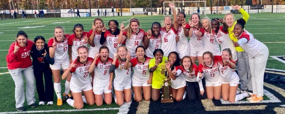 St. John's strikes with a header and holds on to beat Good Counsel in WCAC girls' soccer championship