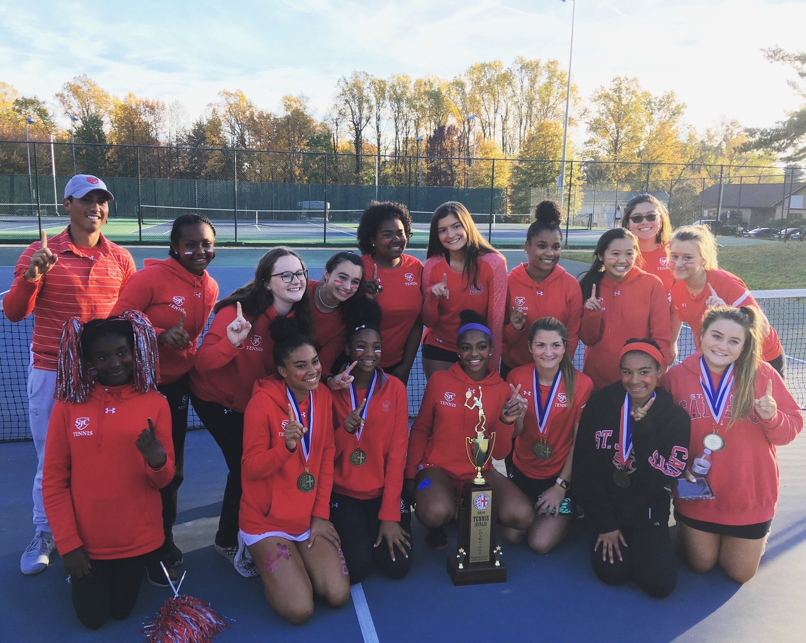 Sister act helps St. John’s win WCAC girls’ tennis championship